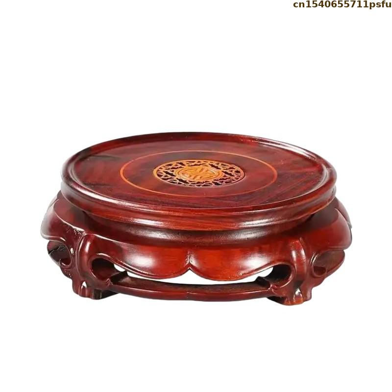 Bonsai Garden Display Stands - Redwood em pé flor base vaso