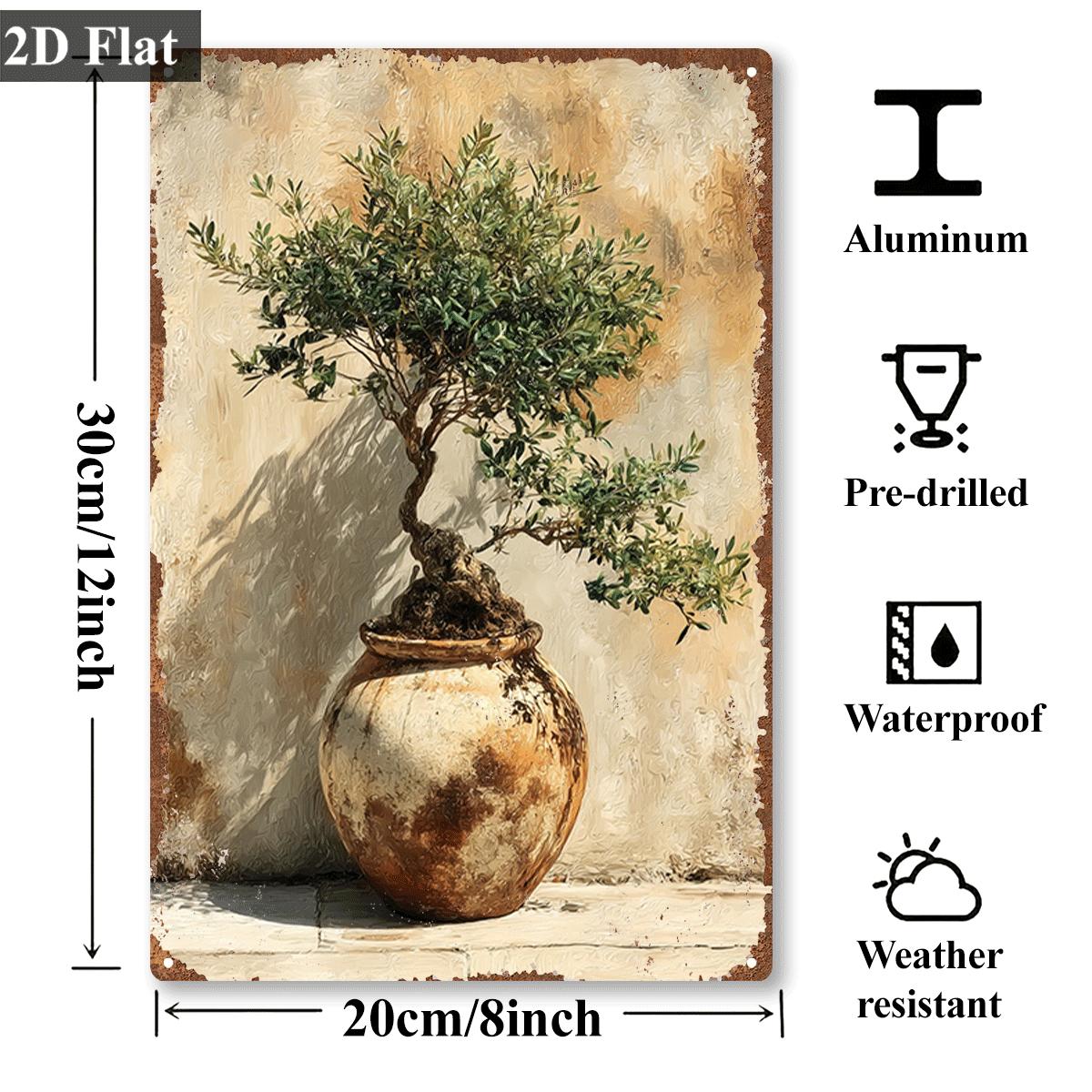 Placa de Metal Vintage com Imp - Bonsai Garden Wall avaliação e preço