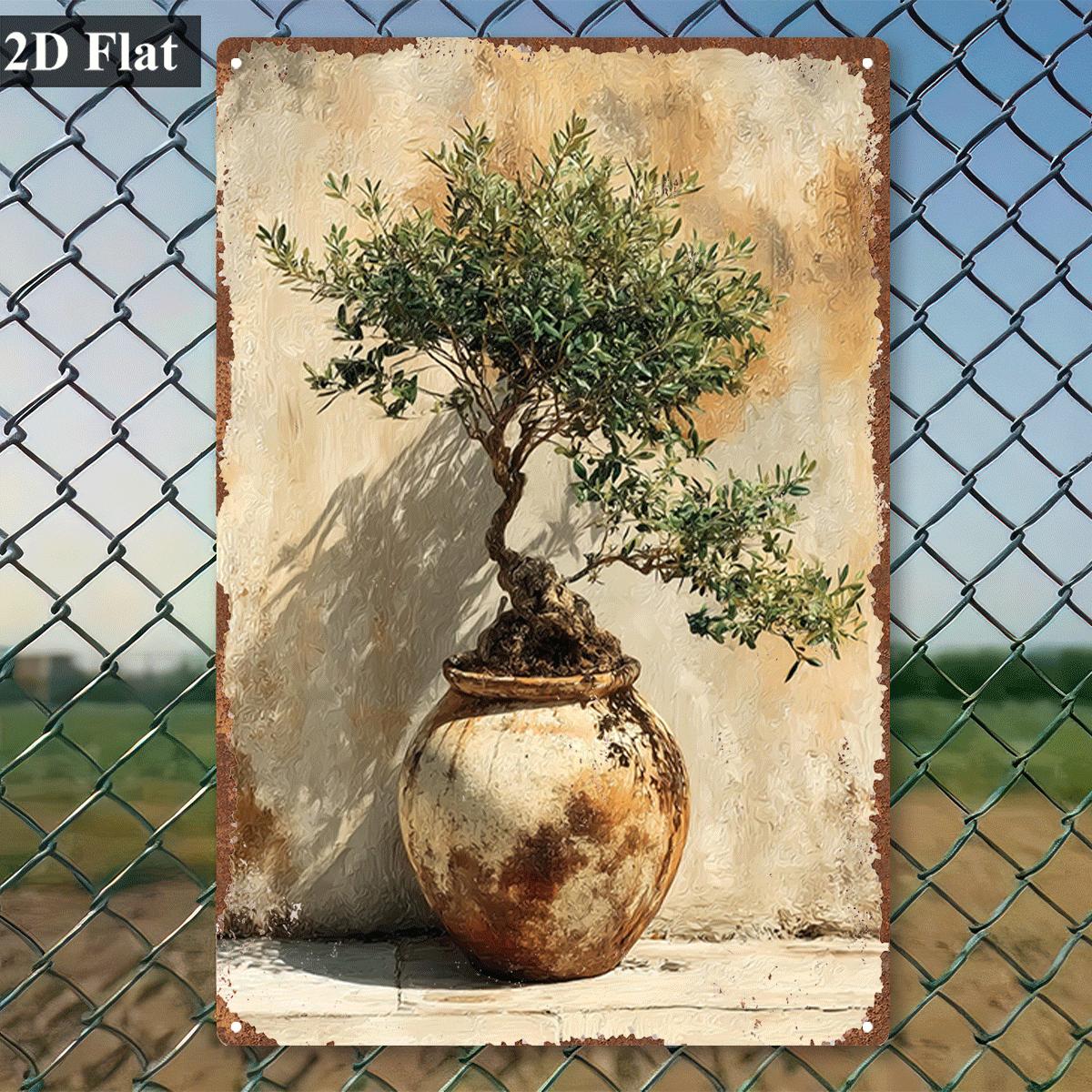 Placa de Metal Vintage com Imp - Bonsai Garden Wall avaliação e preço