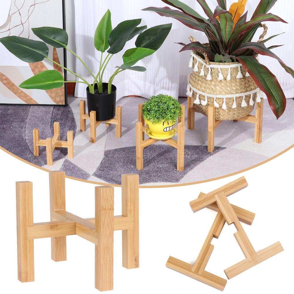 Bambu interior ao ar livre dec - Bonsai Garden Display Stands avaliação e preço
