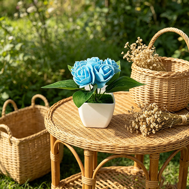 4 peças de rosas artificiais d - Bonsai Garden Shop avaliação e preço
