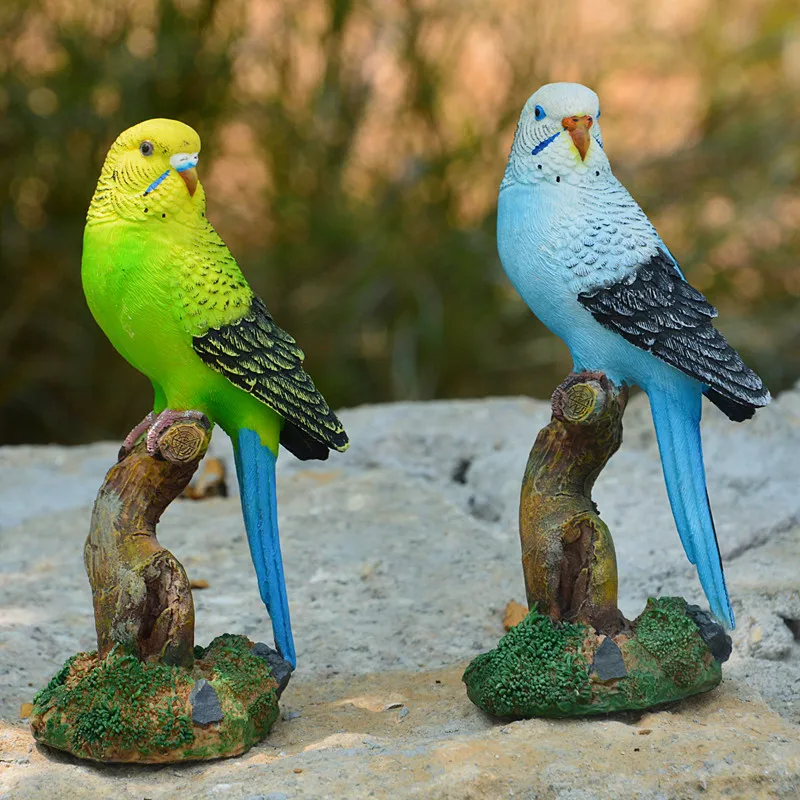 Estátua de Papagaio em Resina, - Bonsai Garden Wall avaliação e preço